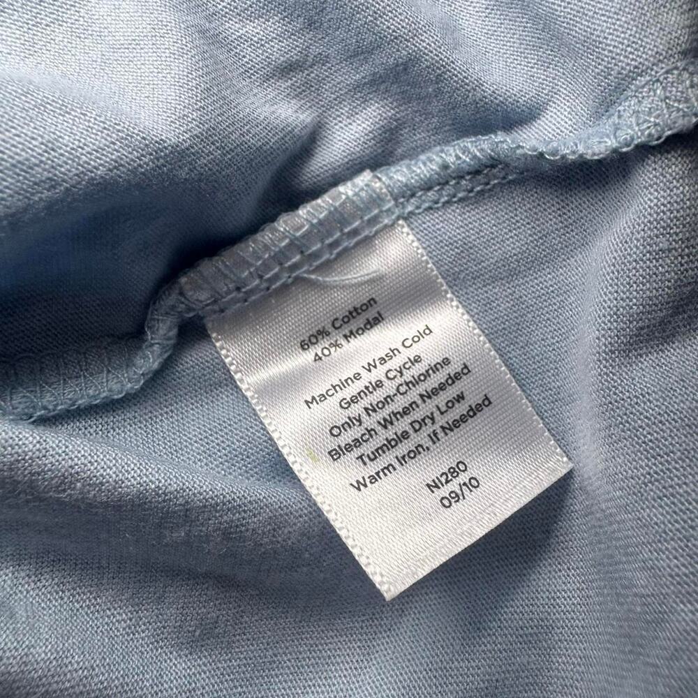 NEW Talbots Women’s Basics Baby Blue Soft V-Neck Pocket Casual Sleep Shirt — XP - Picture 5 of 5